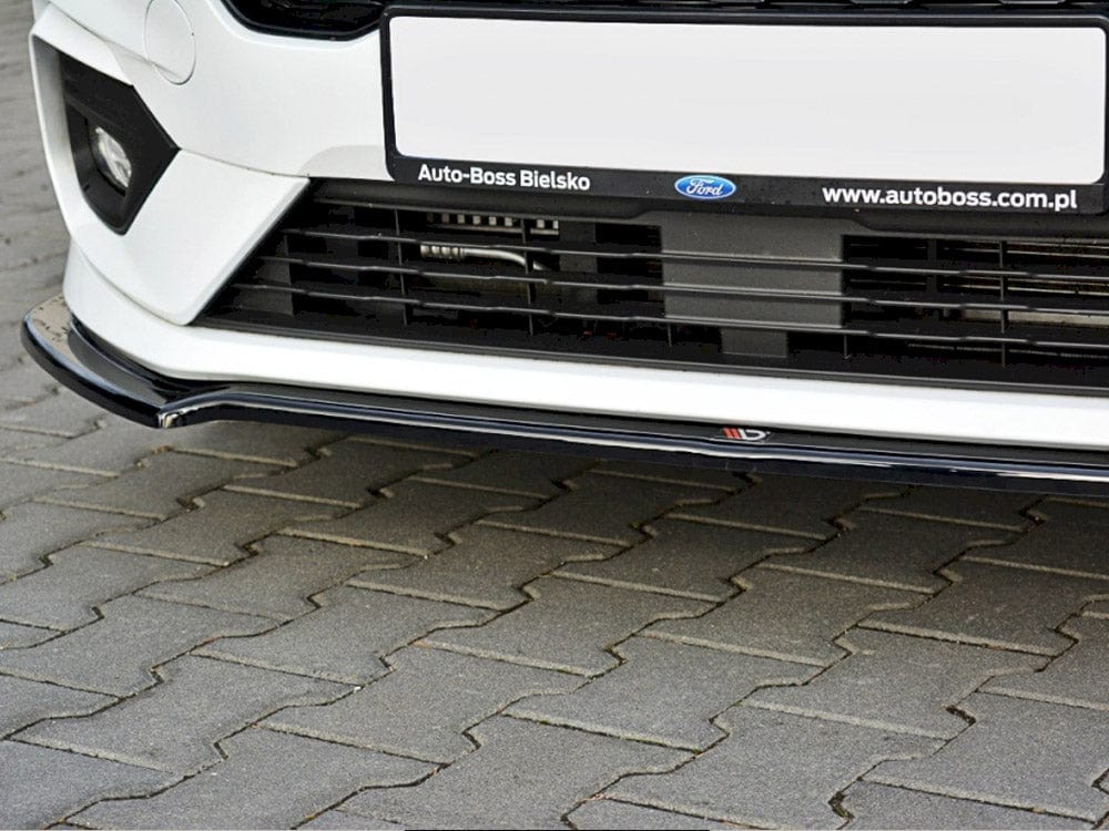 Maxton Design Gloss Black / No Front Splitter V.1 Fiesta MK8 ST & Stline 2018-UP Maxton Design SR