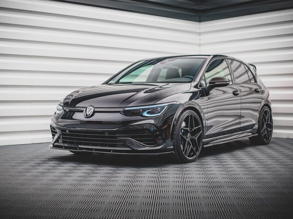 Maxton Design Gloss Black / No Front Splitter V.1 VW Golf R MK8 2020- Maxton Design SR