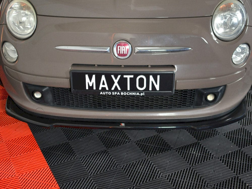 Maxton Design Gloss Black / No Front Splitter V.2 Fiat 500 Pre-facelift 2007-2014 Maxton Design SR