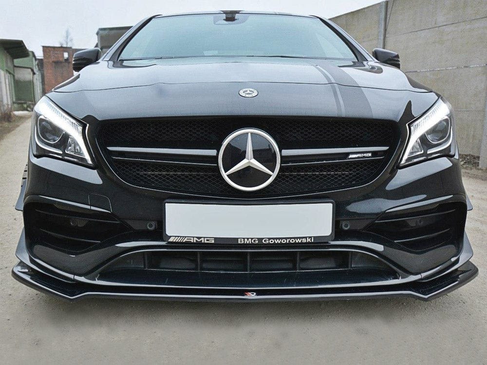 Maxton Design Gloss Black / No Front Splitter V.2 Mercedes CLA 45 AMG C117 (Facelift) 2017-UP Maxton Design SR
