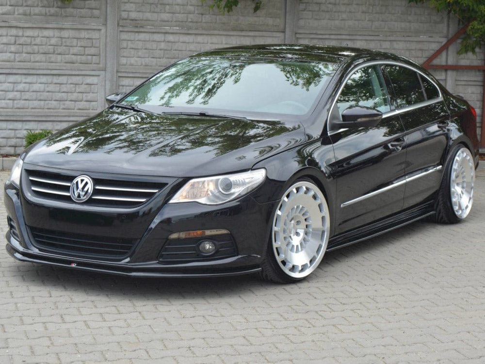 Maxton Design Gloss Black / No Front Splitter V.2 VW Passat CC Standard 2008-2012 Maxton Design SR