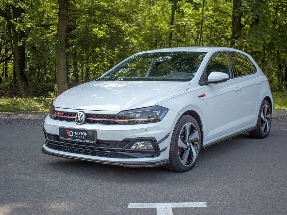 Maxton Design Gloss Black / No Front Splitter V.2 VW Polo MK6 GTI 2017-2021 Maxton Design SR