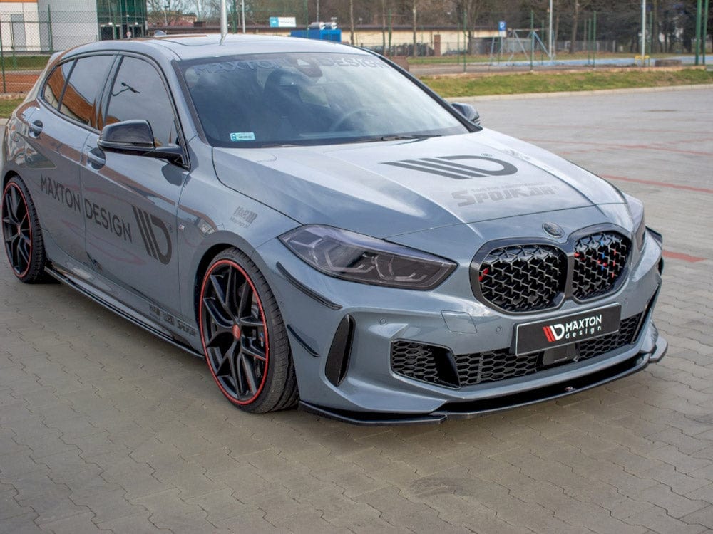 Maxton Design Gloss Black / No Front Splitter V.3 Bmw 1 Series F40 M135I / M-sport 2019- Maxton Design SR