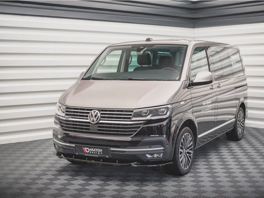 Maxton Design Gloss Black / No Front Splitter V2 VW T6 Facelift 2019- Maxton Design SR