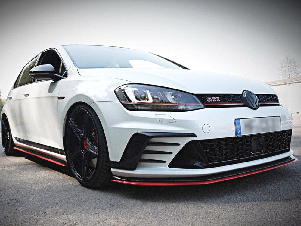 Maxton Design Gloss Black / No Front Splitter VW Golf MK7 GTI Clubsport 2016-2017 Maxton Design SR
