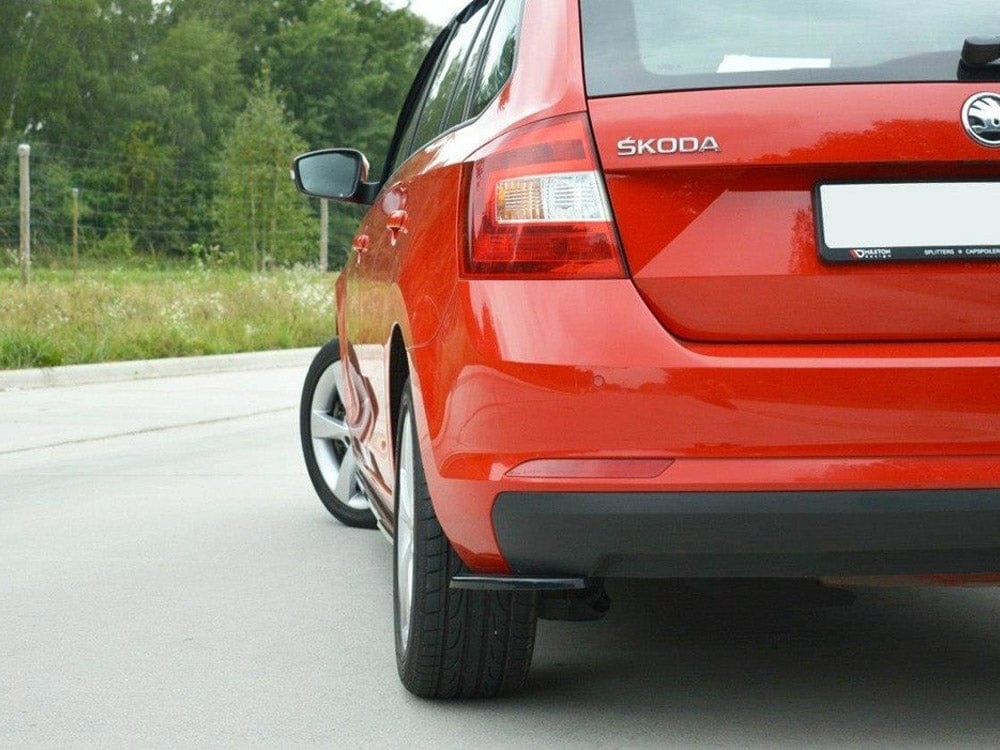 Maxton Design Gloss Black / No Rear Side Diffusers Skoda Rapid Spaceback Maxton Design SR