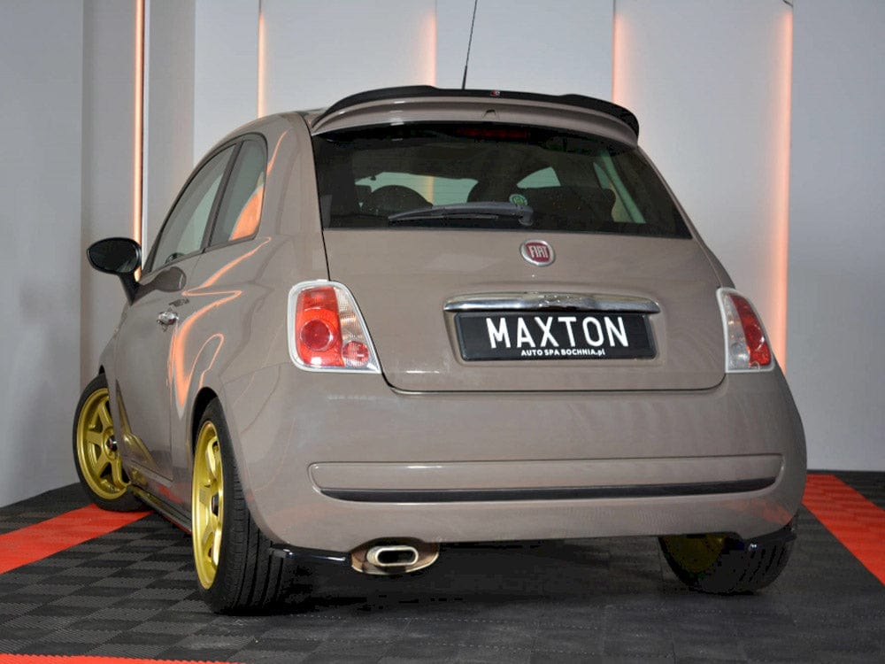 Maxton Design Gloss Black / No Rear Side Splitters Fiat 500 Pre-facelift 2007-2014 Maxton Design SR