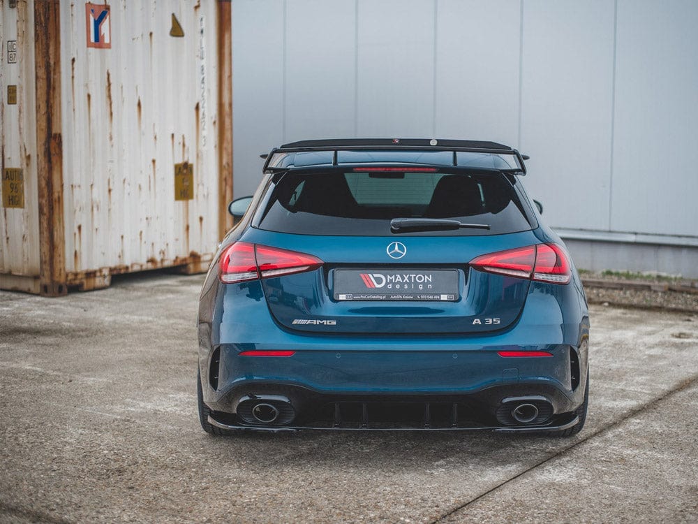 Maxton Design Gloss Black / No Rear Side Splitters Mercedes A35 AMG Hatchback W177 Maxton Design SR