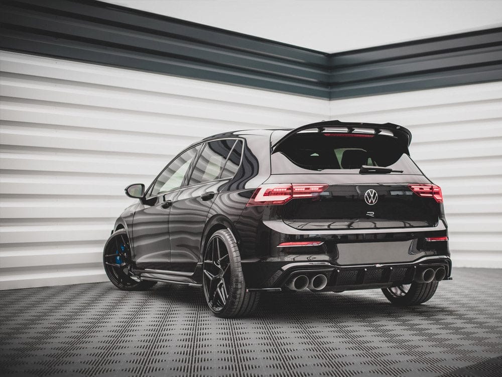 Maxton Design Gloss Black / No Rear Side Splitters V.4 VW Golf R MK8 2020- Maxton Design SR
