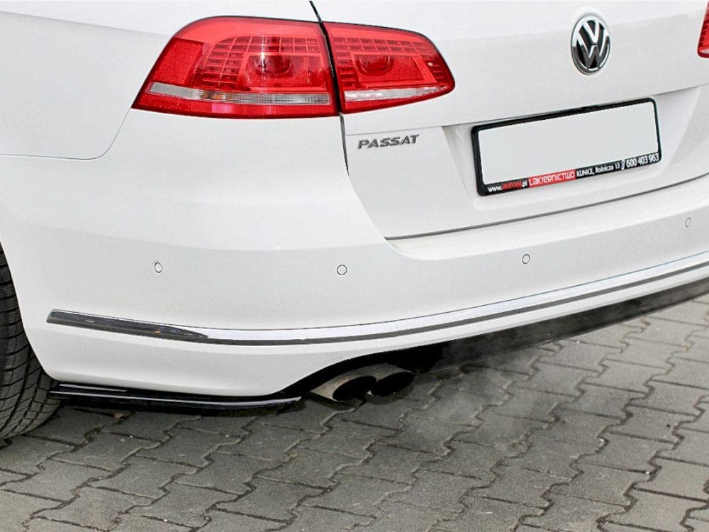 Maxton Design Gloss Black / No Rear Side Splitters VW Passat B7 R-line Variant 2010-2014 Maxton Design SR