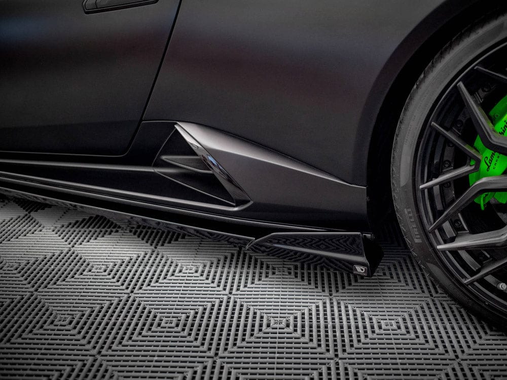 Maxton Design Gloss Black / No Side Skirts Diffusers Lamborghini Huracan EVO Maxton Design SR