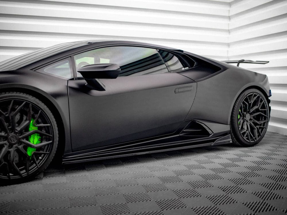 Maxton Design Gloss Black / No Side Skirts Diffusers Lamborghini Huracan EVO Maxton Design SR