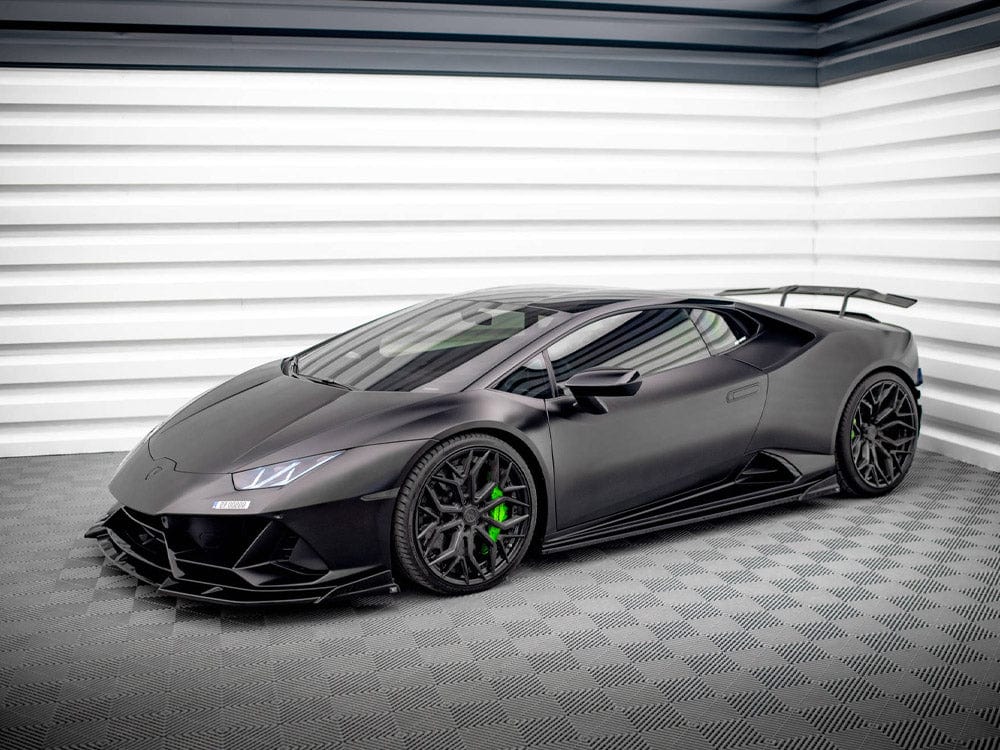 Maxton Design Gloss Black / No Side Skirts Diffusers Lamborghini Huracan EVO Maxton Design SR