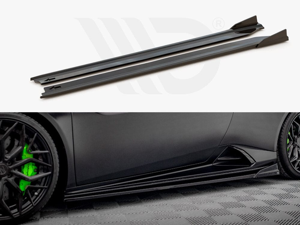 Maxton Design Gloss Black / No Side Skirts Diffusers Lamborghini Huracan EVO Maxton Design SR
