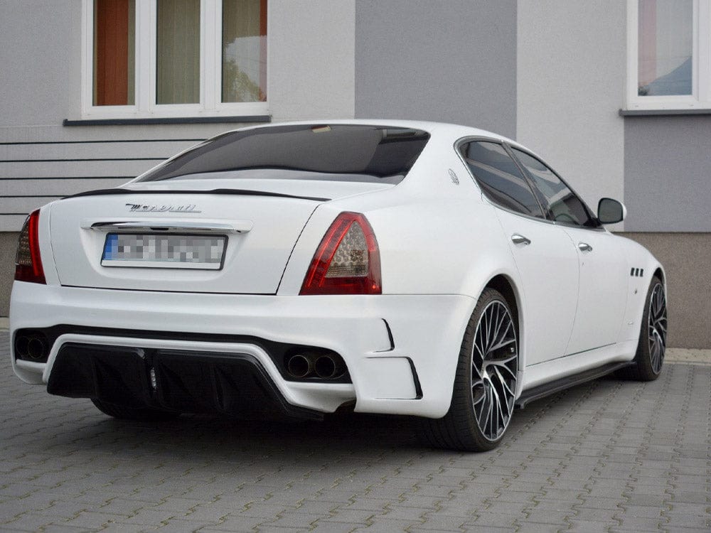 Maxton Design Gloss Black / No Side Skirts Diffusers Maserati Quattroporte MK5 Facelift 2009-2012 Maxton Design SR