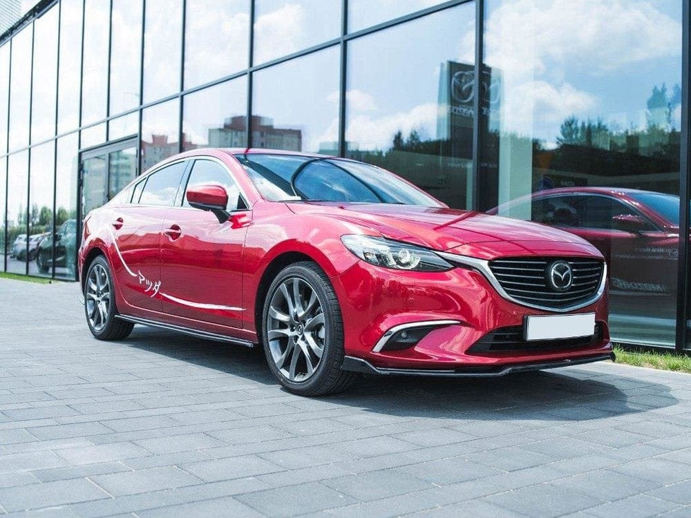 Maxton Design Gloss Black / No Side Skirts Diffusers Mazda 6 Sedan GJ Mk3 Maxton Design SR