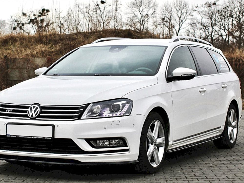 Maxton Design Gloss Black / No Side Skirts Diffusers VW Passat B7 R-line 2010-2014 Maxton Design SR
