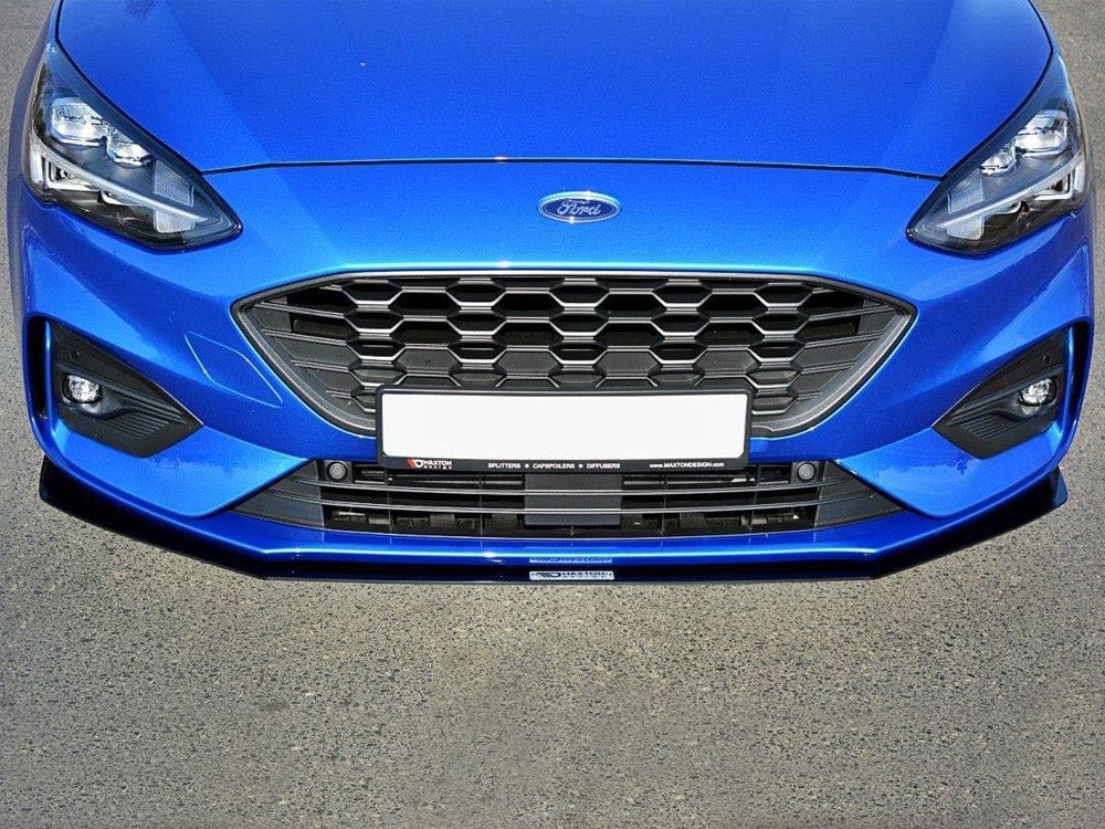 Maxton Design Gloss Black Racing Front Splitter Ford Focus ST / ST-Line Mk4 Maxton Design SR