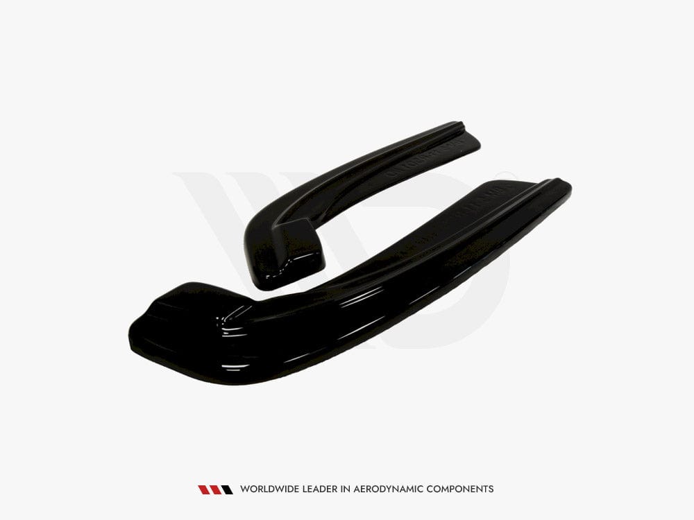 Maxton Design Gloss Black Rear Side Splitters Bmw 5 F11 M-pack (Fits TWO Single Exhaust Ends) Maxton Design SR