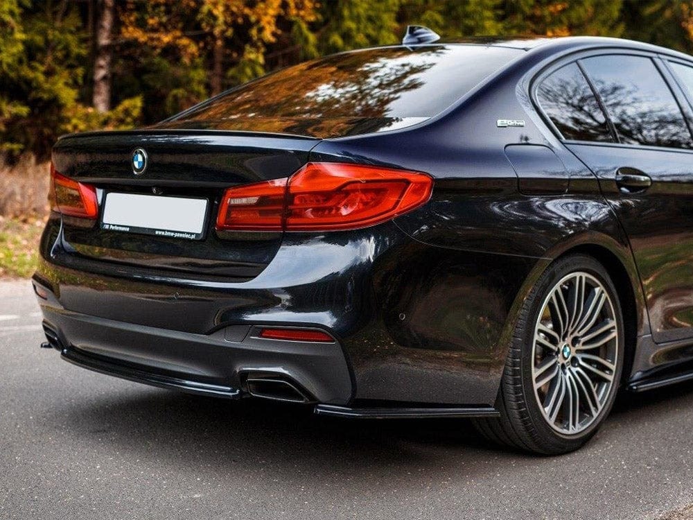 Maxton Design Gloss Black Rear Side Splitters Bmw 5 G30 / G31 M-sport 2017-2020 Maxton Design SR