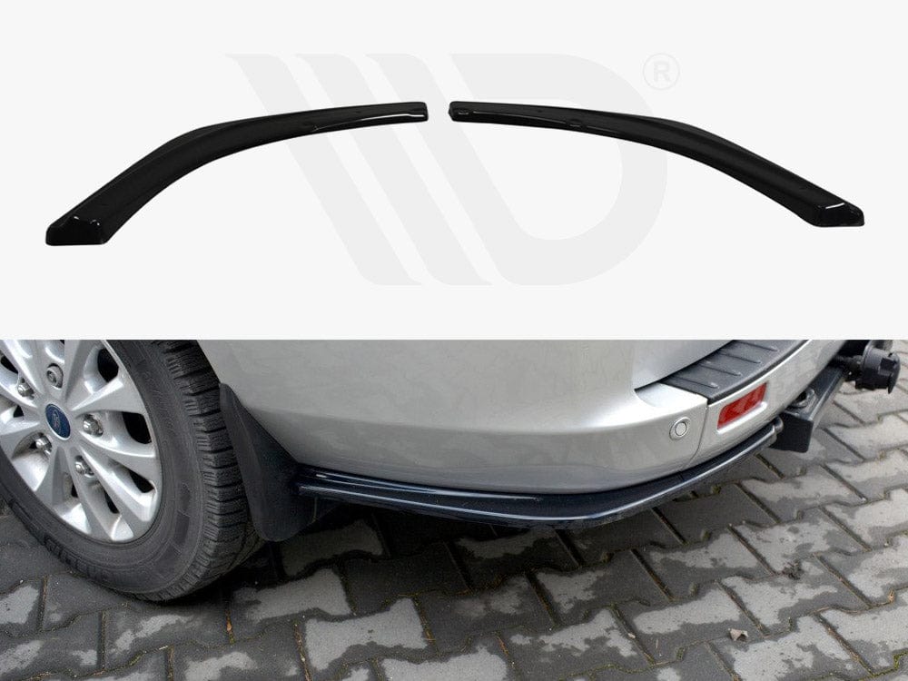 Maxton Design Gloss Black Rear Side Splitters Ford Transit Custom MK 1 Facelift 2018-UP Maxton Design SR