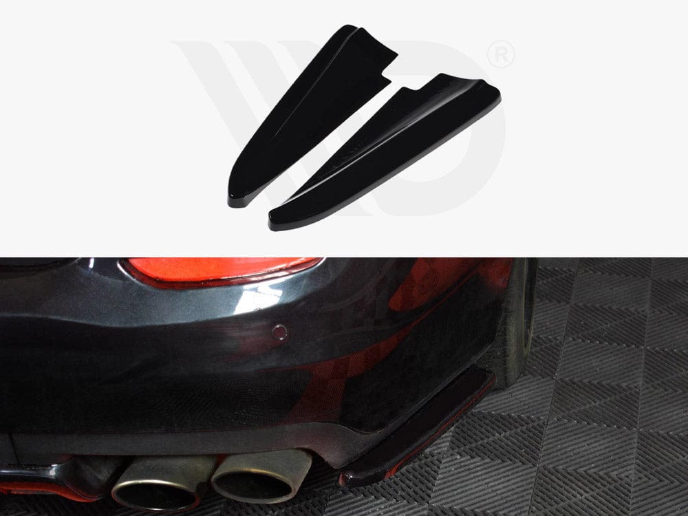 Maxton Design Gloss Black Rear Side Splitters Maserati Quattroporte MK6 Pre-facelift 2013-2016 Maxton Design SR