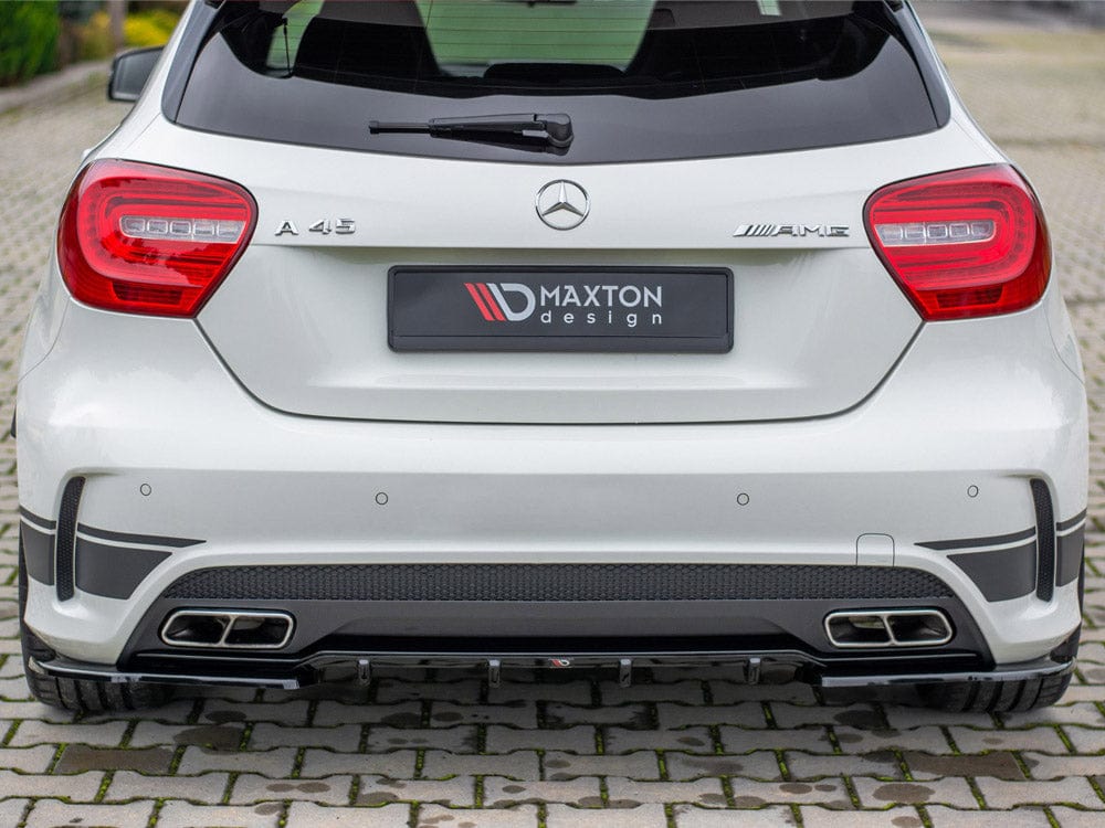 Maxton Design Gloss Black Rear Side Splitters Mercedes A45 AMG W176 2013-2015 Maxton Design SR
