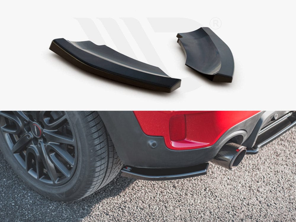 Maxton Design Gloss Black Rear Side Splitters Mini Countryman MK2 F60 JCW 2020- Maxton Design SR