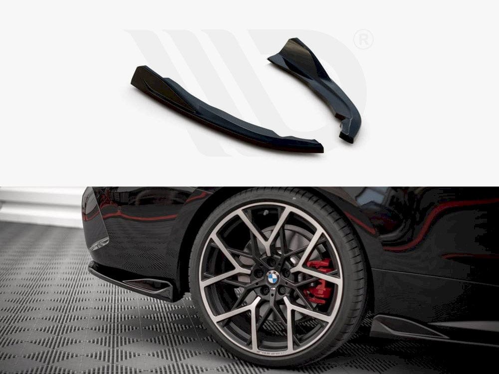 Maxton Design Gloss Black Rear Side Splitters V.2 BMW 4 M-Pack G22 2020- Maxton Design SR