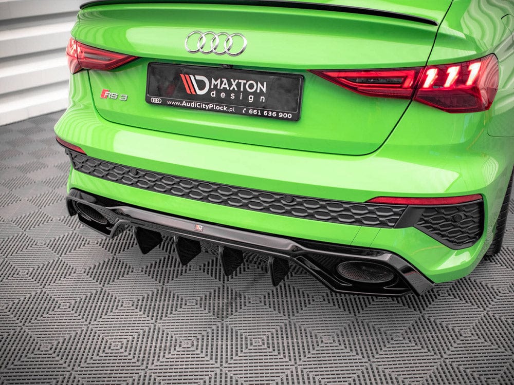 Maxton Design Gloss Black Rear Valance Audi RS3 8Y 2020- Maxton Design SR