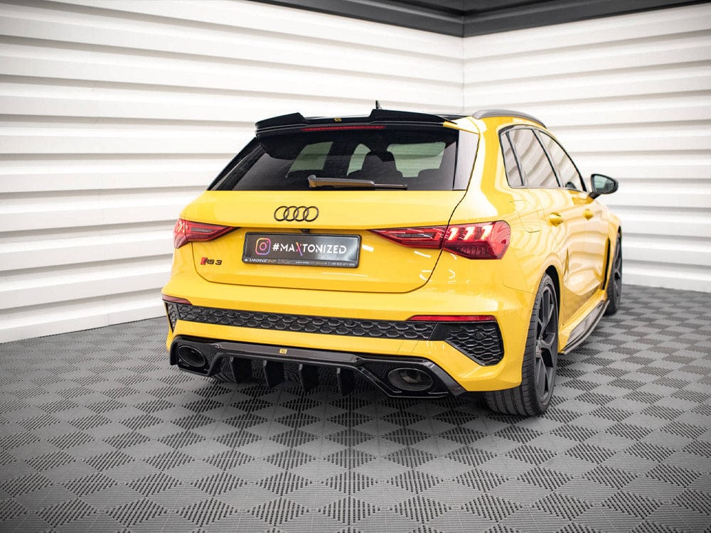 Maxton Design Gloss Black Rear Valance Audi RS3 8Y 2020- Maxton Design SR