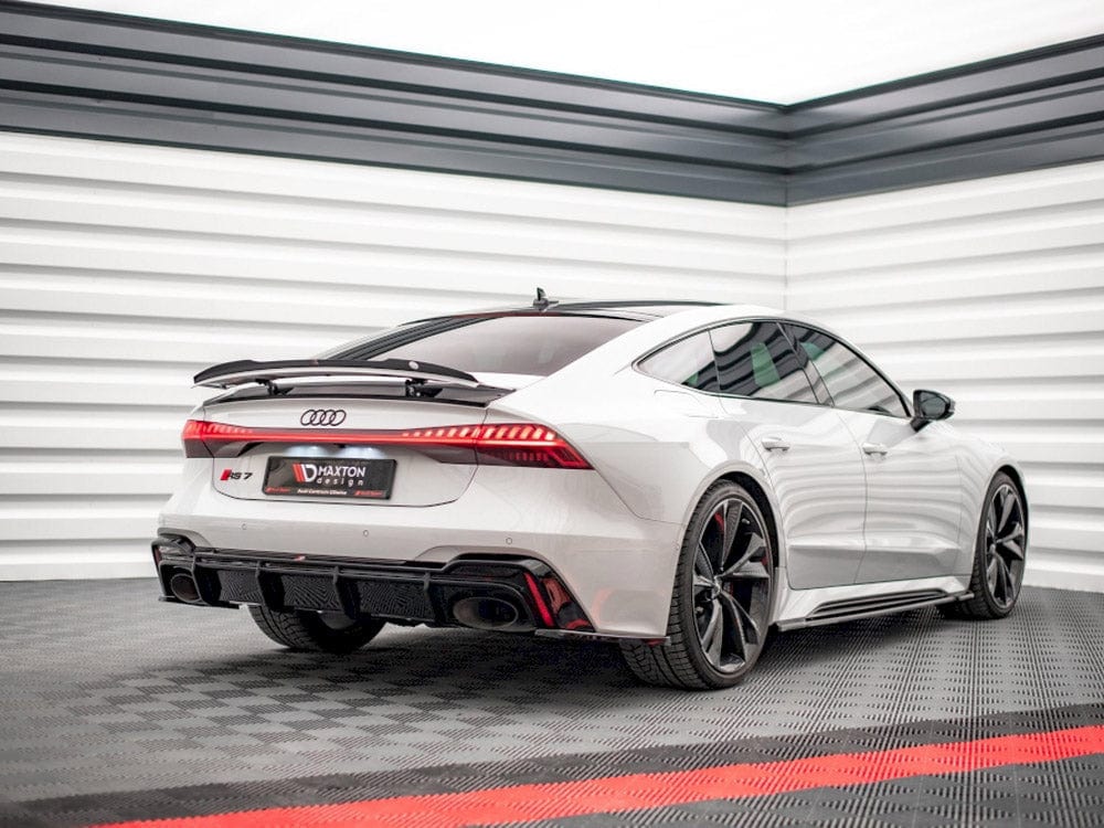 Maxton Design Gloss Black Rear Valance Audi RS6 C8 / RS7 C8 2019- Maxton Design SR