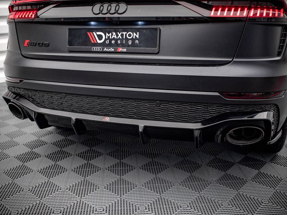 Maxton Design Gloss Black Rear Valance Audi RSQ8 Mk1 Maxton Design SR