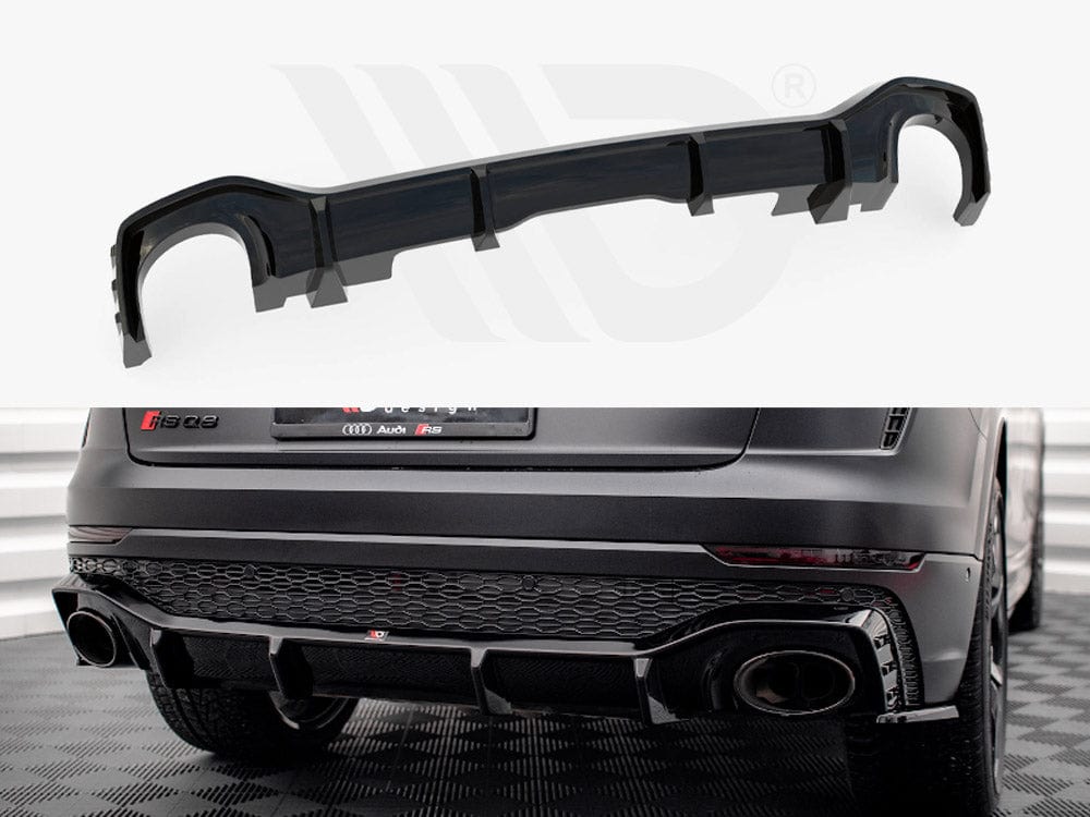 Maxton Design Gloss Black Rear Valance Audi RSQ8 Mk1 Maxton Design SR