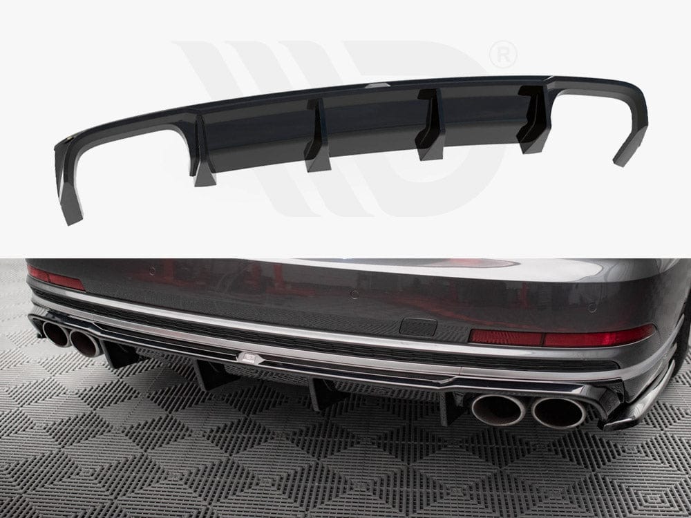 Maxton Design Gloss Black Rear Valance Audi S8 D5 Maxton Design SR