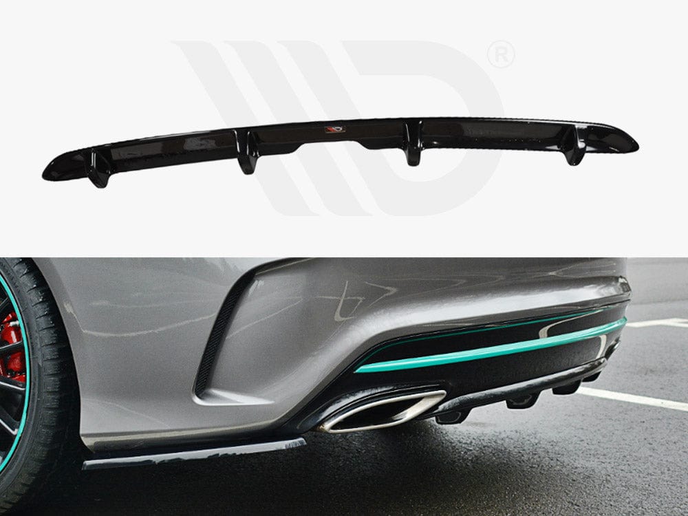 Maxton Design Gloss Black Rear Valance Mercedes-Benz CLA C117 AMG-Line Facelift 2017-UP Maxton Design SR