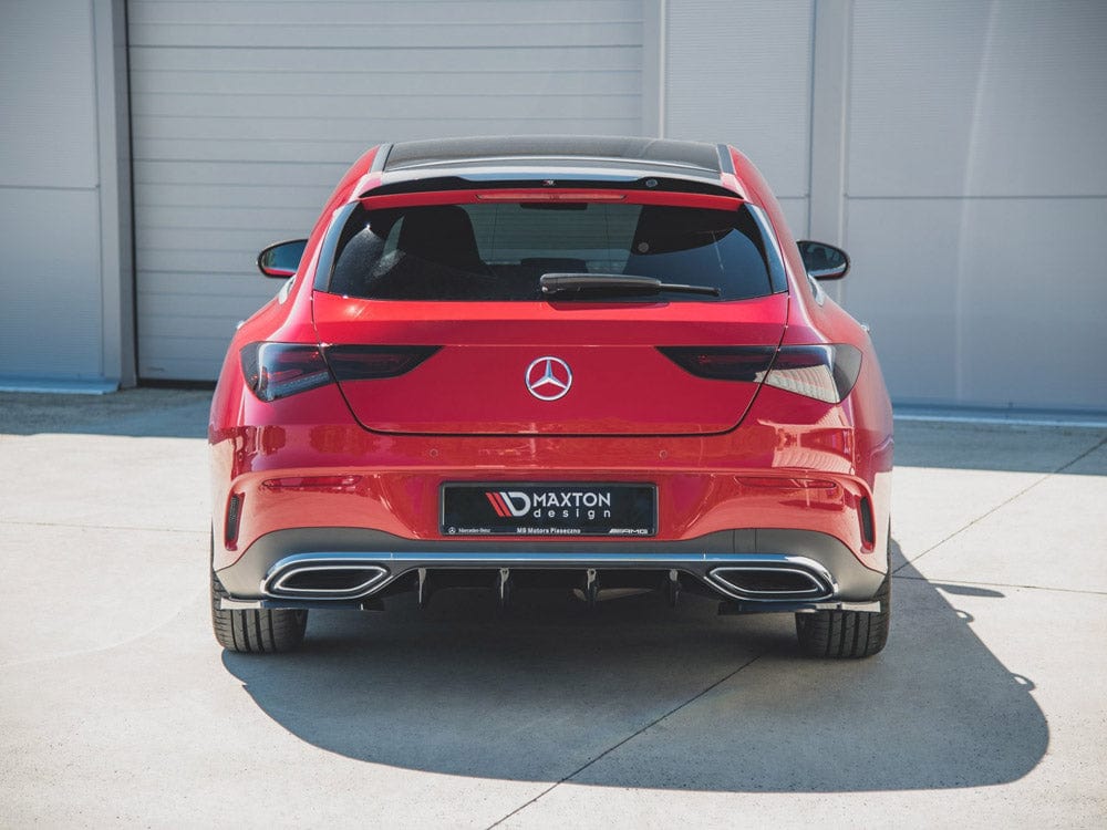 Maxton Design Gloss Black Rear Valance Mercedes-Benz CLA Shooting Brake AMG-Line X118 2019- Maxton Design SR