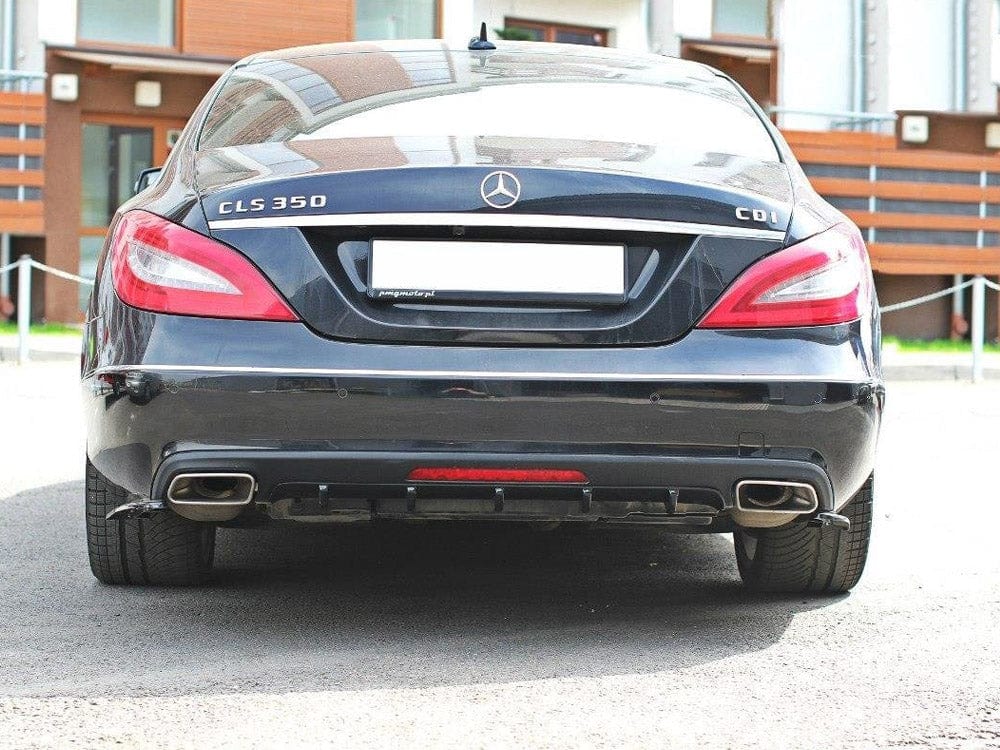 Maxton Design Gloss Black Rear Valance Mercedes CLS C218 Standard 2011-2014 Maxton Design SR