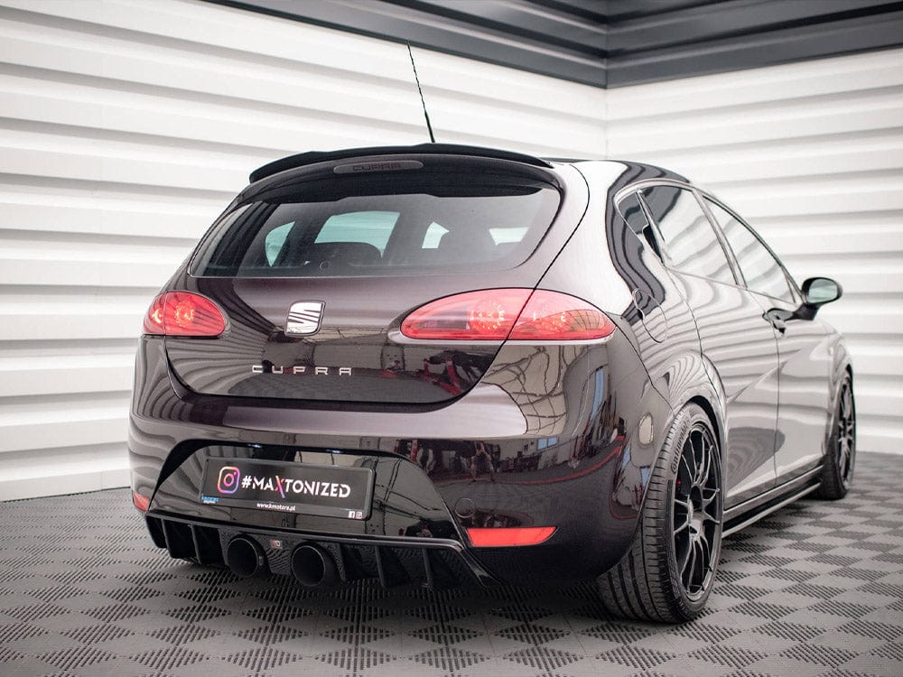 Maxton Design Gloss Black Rear Valance Seat Leon 2 Cupra / FR Maxton Design SR