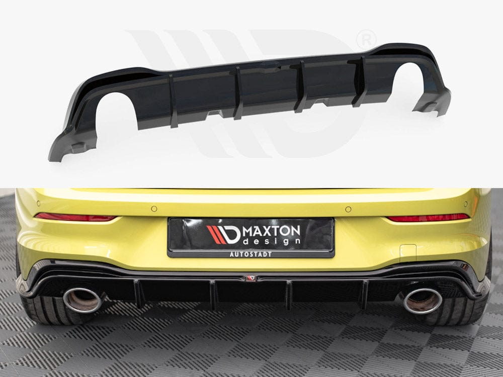 Maxton Design Gloss Black Rear Valance VW Golf 8 GTI Clubsport Maxton Design SR