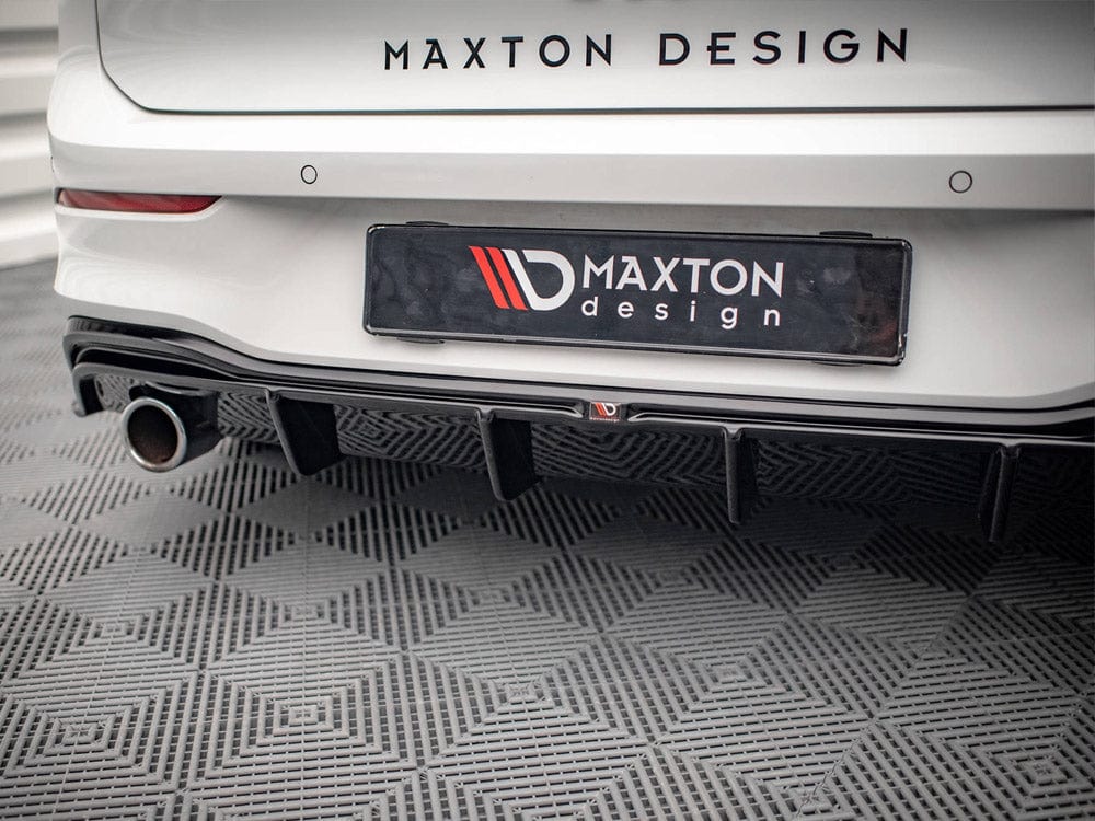 Maxton Design Gloss Black Rear Valance VW Golf 8 GTI Maxton Design SR