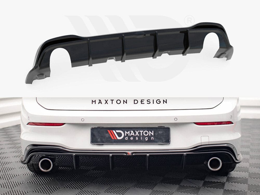 Maxton Design Gloss Black Rear Valance VW Golf 8 GTI Maxton Design SR