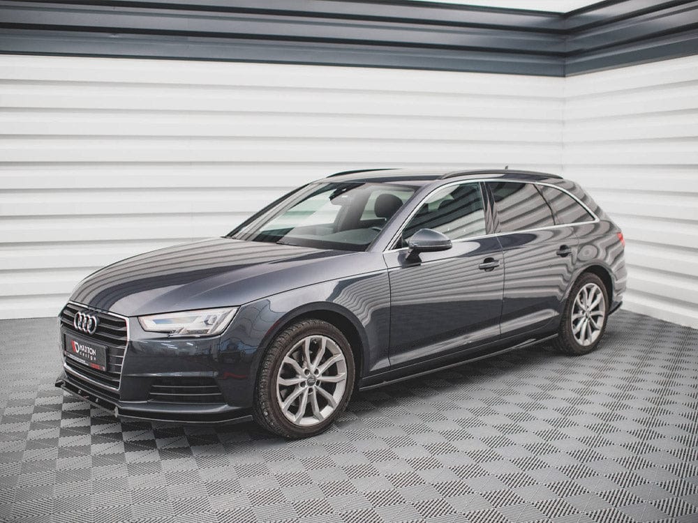 Maxton Design Gloss Black Side Skirts Diffusers Audi A4 Avant B9 Maxton Design SR