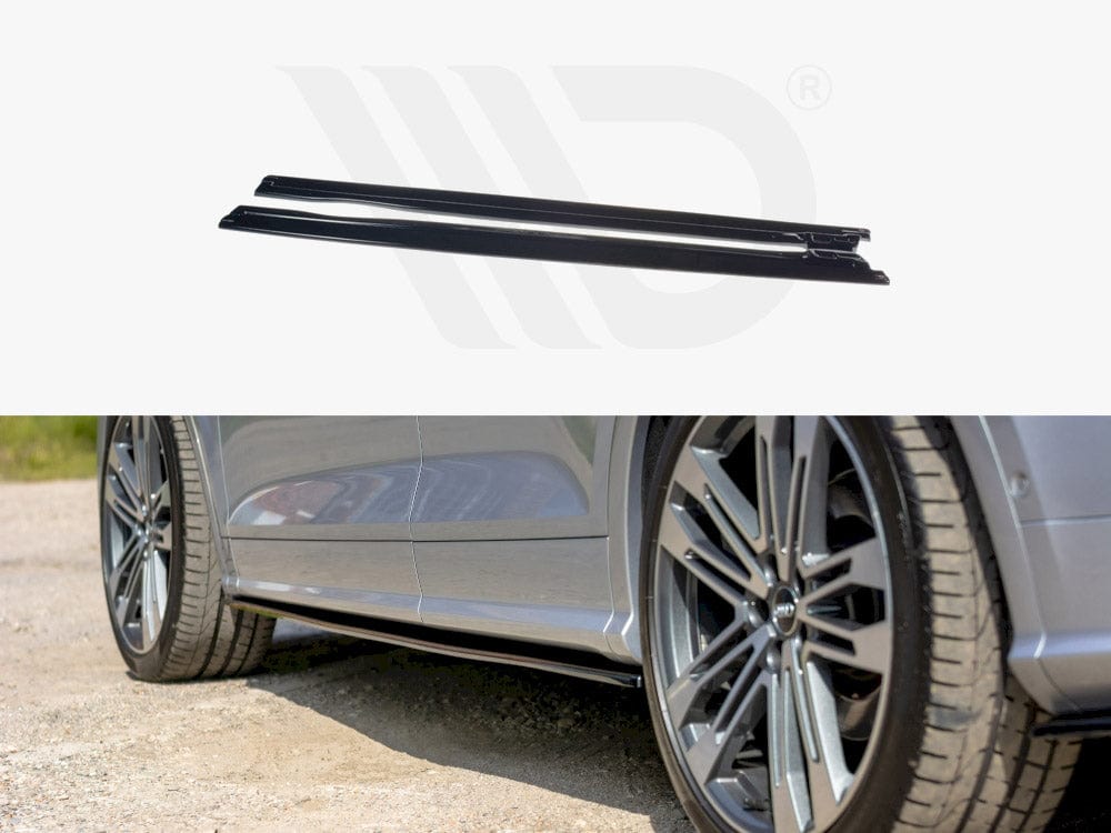 Maxton Design Gloss Black Side Skirts Diffusers Audi SQ5 / Q5 S-Line Mk2 Maxton Design SR