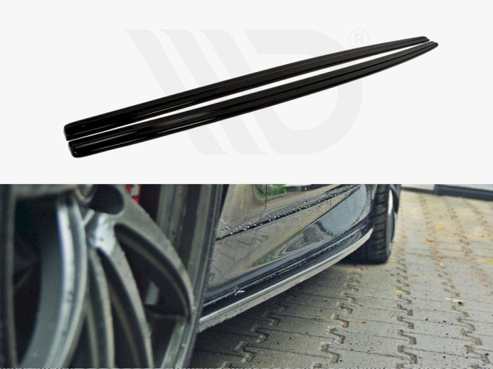 Maxton Design Gloss Black Side Skirts Diffusers BMW 5 F10 / F11 M-Power / M-Pack Maxton Design SR