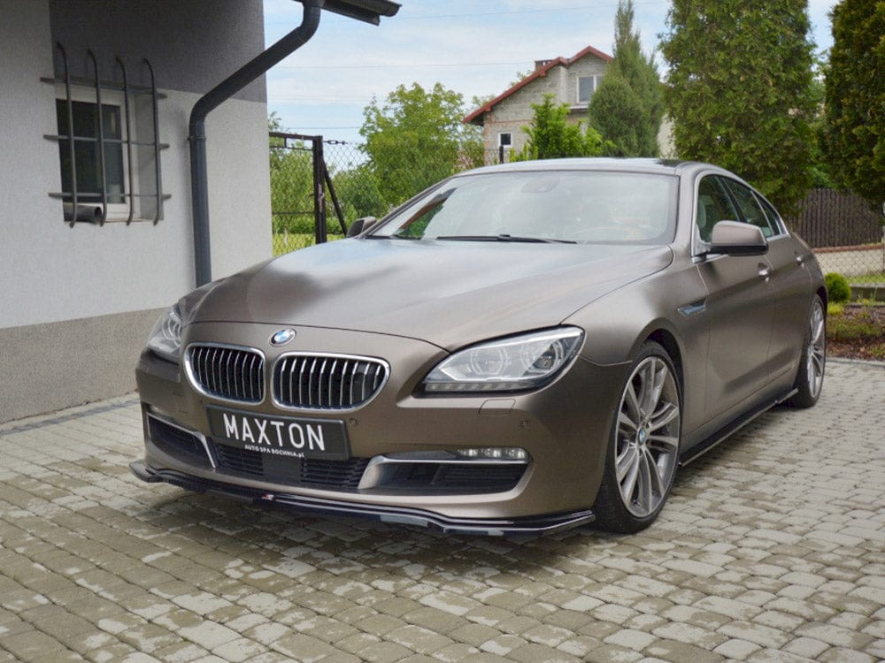 Maxton Design Gloss Black Side Skirts Diffusers BMW 6 Gran Coupe Maxton Design SR