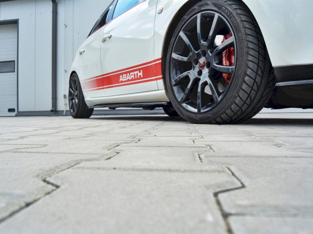 Maxton Design Gloss Black Side Skirts Diffusers Fiat Bravo MK 2 Sport Maxton Design SR