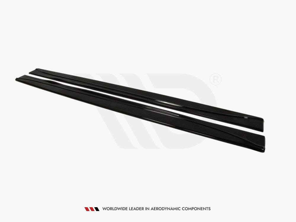 Maxton Design Gloss Black Side Skirts Diffusers Jaguar XF X250 (Facelift) Maxton Design SR