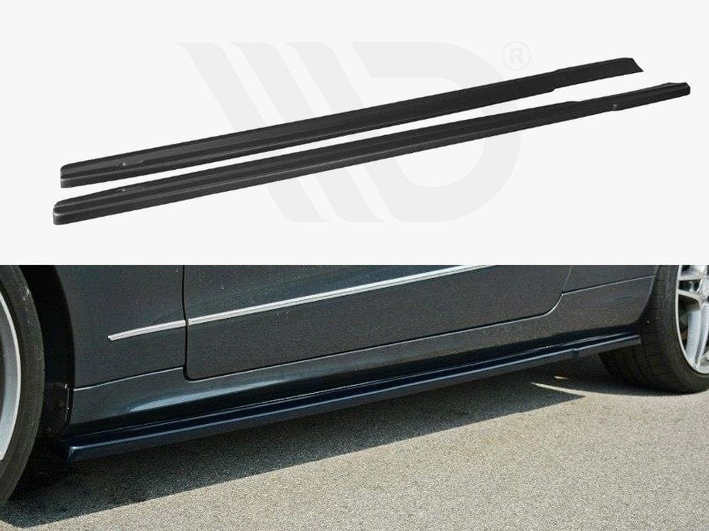 Maxton Design Gloss Black Side Skirts Diffusers Mercedes E W212 Maxton Design SR