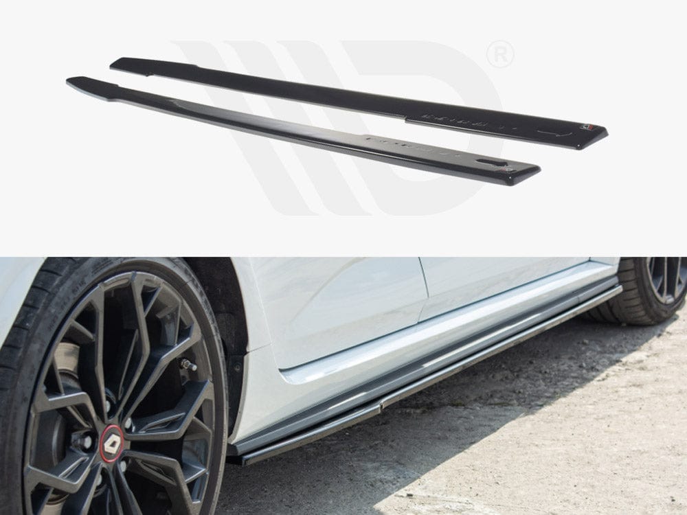 Maxton Design Gloss Black Side Skirts Diffusers Renault Megane MK4 RS 2018-2020 Maxton Design SR